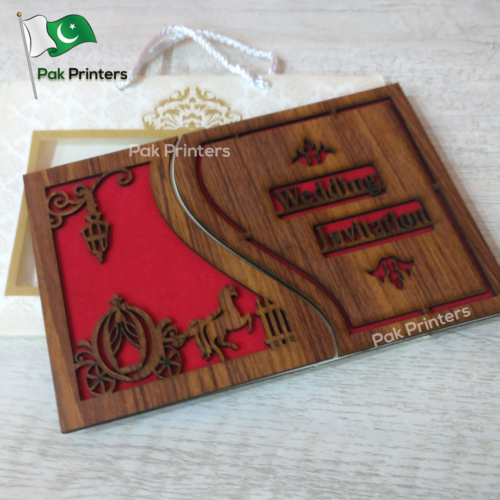 wd10 wooden wedding cards