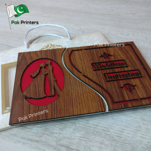 wd11 wooden wedding cards