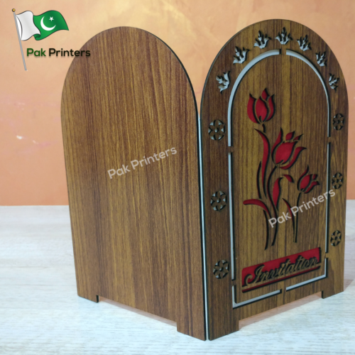 wd17 wooden wedding cards