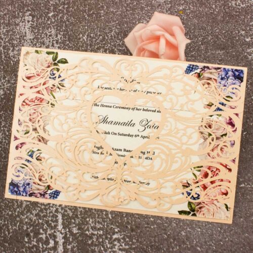 Luxury wedding invitations card