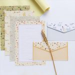 Floral pattern envelope cute card