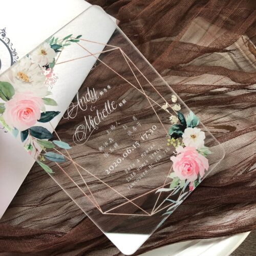 Wedding invitation simple card