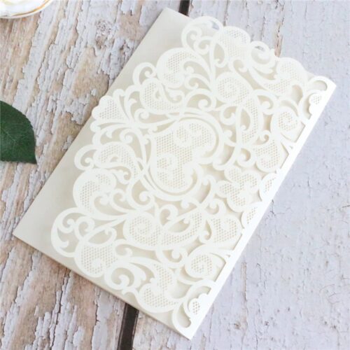 wedding invitations marriage laser cut card