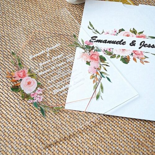 white envelop invitation card